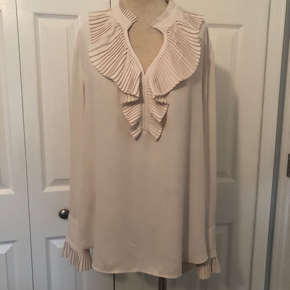 Ann Taylor Ruffle Blouse
